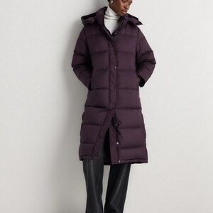 Quince Responsible Down Puffer in Deep Orchid Purple Size Medium NWOT